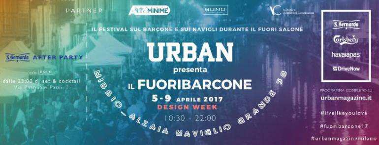 urban presenta fuoribarcone festival per la design week 2017