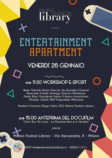 entertainment apartment workshop evento e-sport